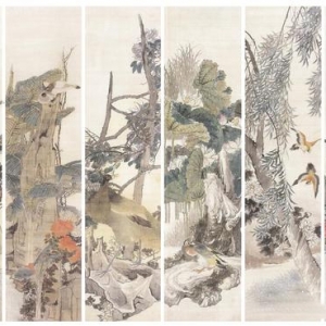 吳冠中等名家大作在新加坡國家美術(shù)館展出