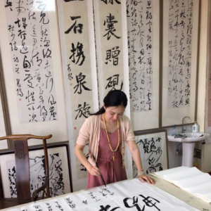 朱乒乓通渭參加藝術盛會并進行書畫交流活動