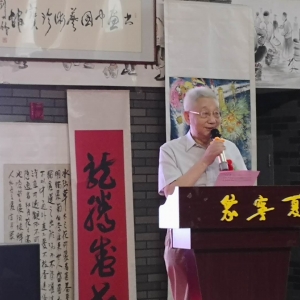 劉松林會長在寧夏書畫中國藝術(shù)珍寶館開館儀式上的激情致辭