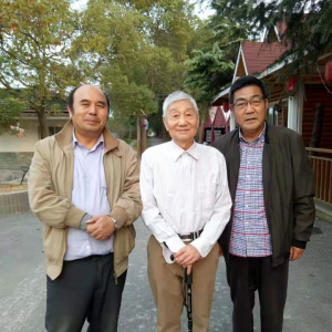 原上海社科院魏良健老師赴嘉朱生態桂花園探望劉松林會長